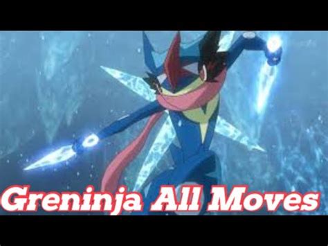 ash-greninja moves|Ash's Greninja All Attacks & Moves (Pokemon).